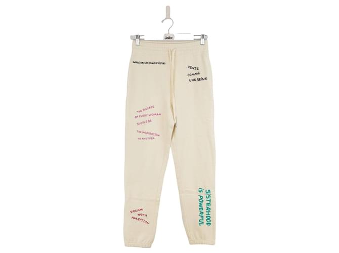 Zadig & Voltaire Pantalon de sport en coton Beige  ref.1399662