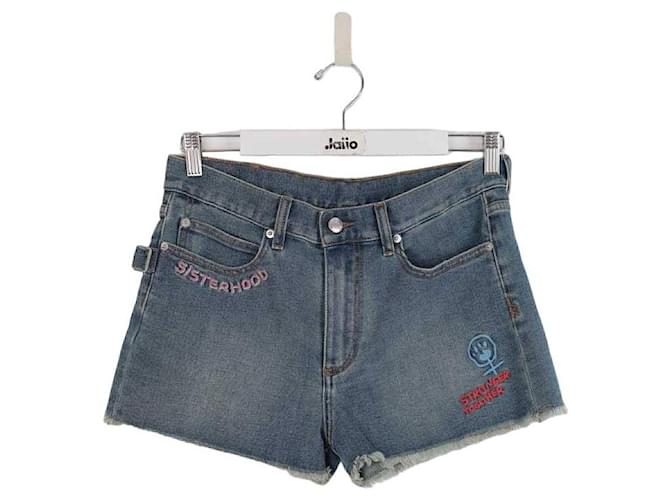 Zadig & Voltaire Cotton mini shorts Blue  ref.1399670