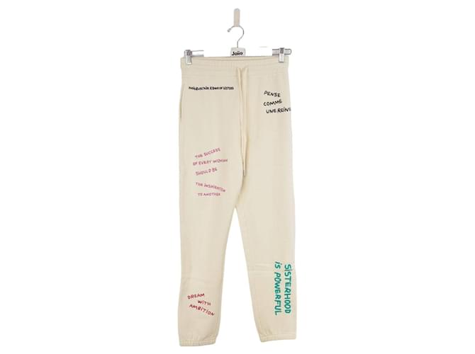 Zadig & Voltaire pantalones deportivos de algodón Blanco  ref.1399671