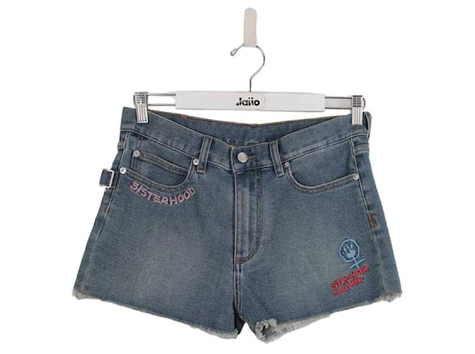 Zadig & Voltaire Cotton mini shorts Blue  ref.1399679
