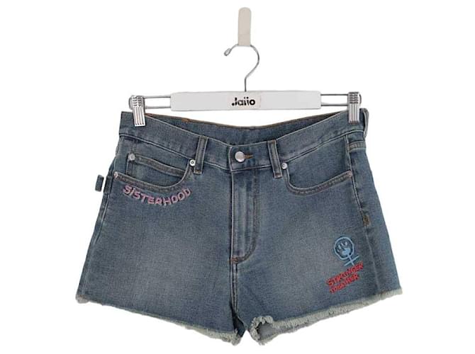 Zadig & Voltaire Cotton mini shorts Blue  ref.1399680