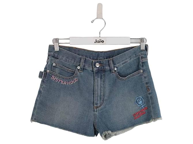 Zadig & Voltaire Cotton mini shorts Blue  ref.1399682