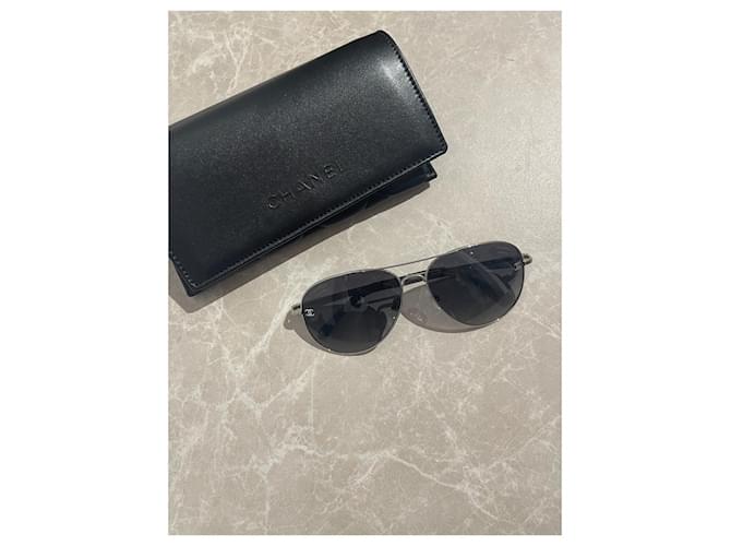 CHANEL  Sunglasses T.  metal Black  ref.1399695