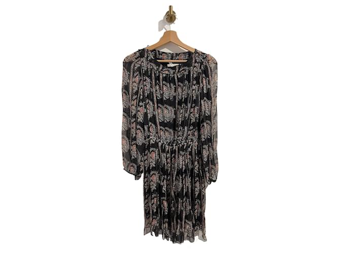 ISABEL MARANT ETOILE Robes T.fr 34 silk Soie Noir  ref.1399704