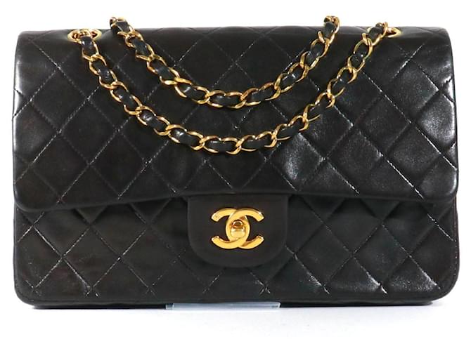 Classique CHANEL Sacs T.  Cuir Noir  ref.1399726