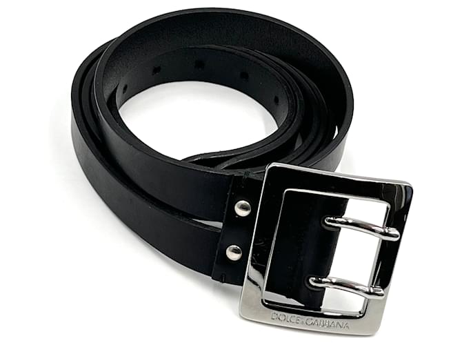 Dolce & Gabbana Ceinture DOLCE GABBANA Black Leather  ref.1399813