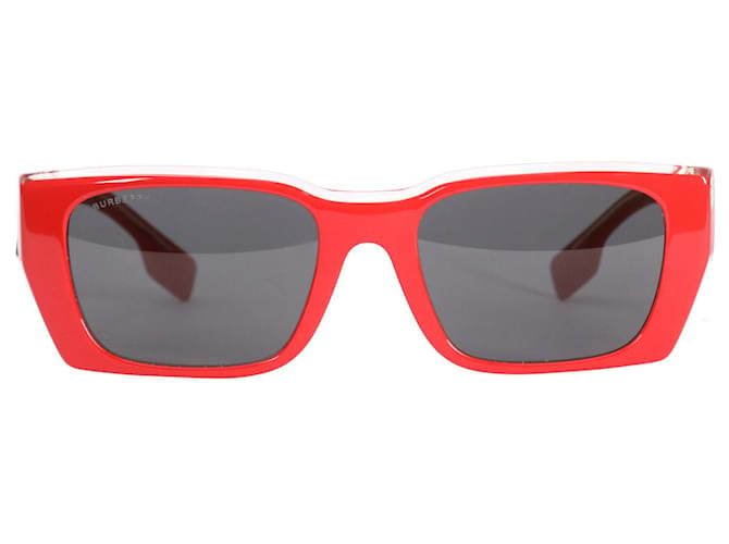 Solaires BURBERRY Plastique Rouge  ref.1399818