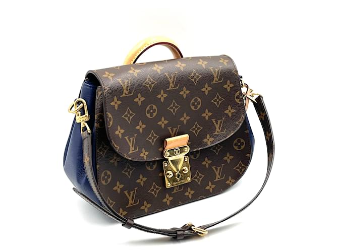 Sac LOUIS VUITTON Blue Leather  ref.1399874