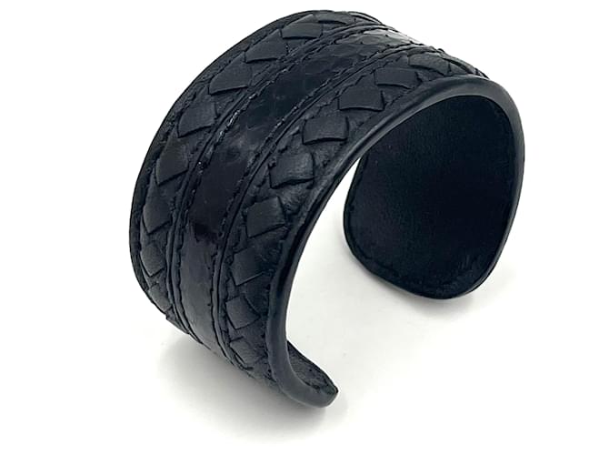 Bracelet BOTTEGA VENETA Black Leather  ref.1399952