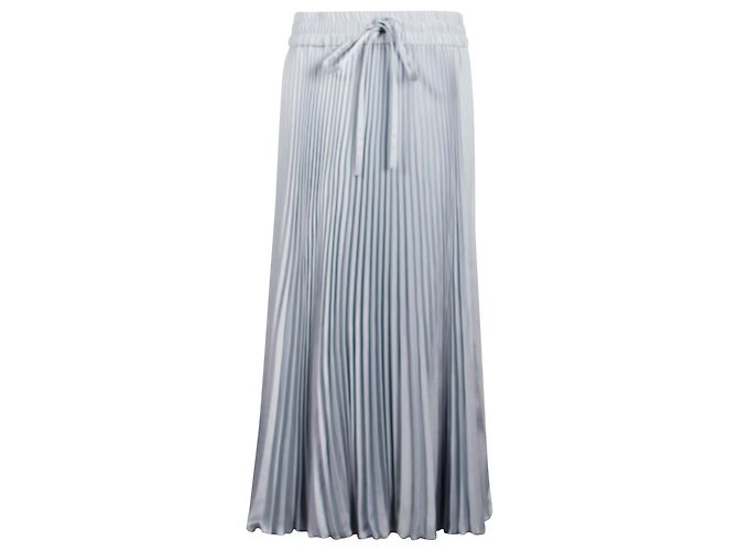 Red Valentino Plissee-Midirock aus hellblauem Polyester