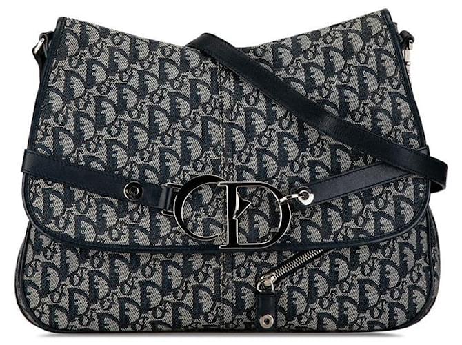 Dior  Diorissimo Trotter Messenger Bag Canvas Shoulder Bag in Good condition Cloth  ref.1400160