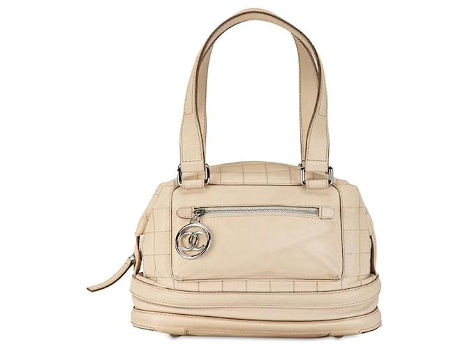 Bolso de viaje Chanel Quilted Essential Bowling Bag de cuero en buen estado  ref.1400167