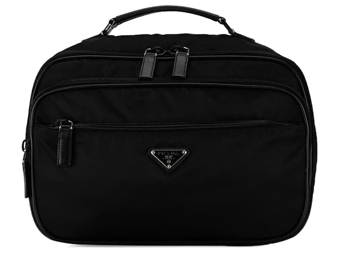 Prada Tessuto Travel Vanity Case Canvas Vanity Bag in Excellent condition Cloth  ref.1400169
