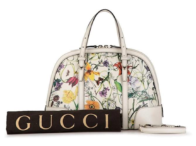 Bolsa de couro Gucci Flora 309617 em muito bom estado Marrom  ref.1400171