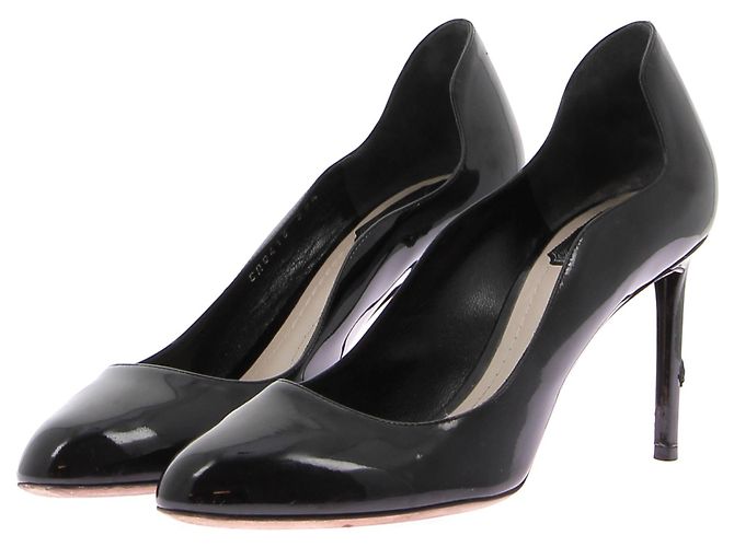 Saltos Dior T.EU 39.5 Couro Preto