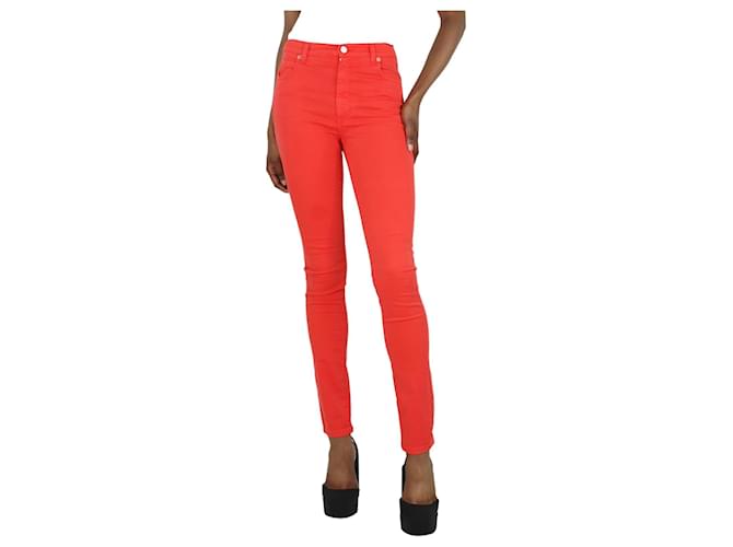 Gucci Jeans skinny vermelhos - tamanho UK 6 Algodão  ref.1400269