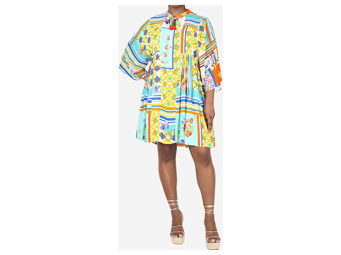 Autre Marque Mini robe imprimé fleuri multicolore - taille L Rayon  ref.1400270