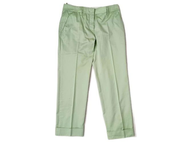 Pantalones Prada verde claro de los años 2000