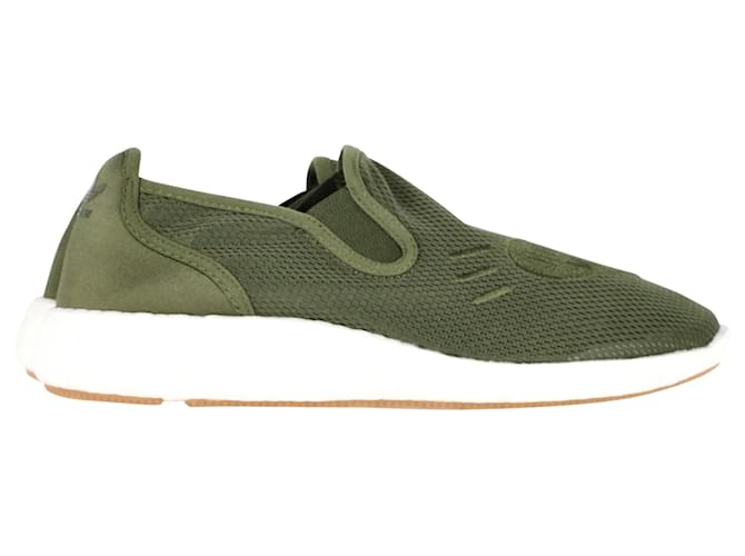 Autre Marque Adidas Originals x Human Made Pure Slip-on in Green Mesh Leather  ref.1400461