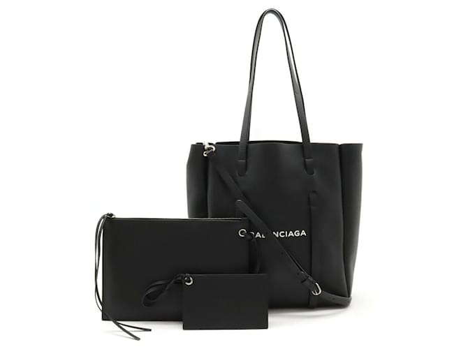 Everyday Balenciaga jeden Tag Schwarz Leder  ref.1400526