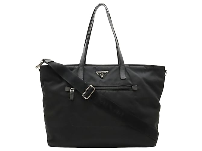 Tote Prada Tessuto Schwarz Synthetisch  ref.1400553