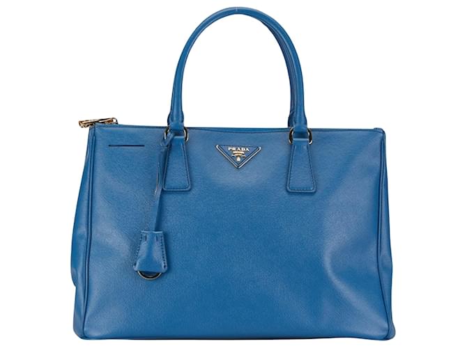 Saffiano Prada Galleria Azul Cuero  ref.1400564