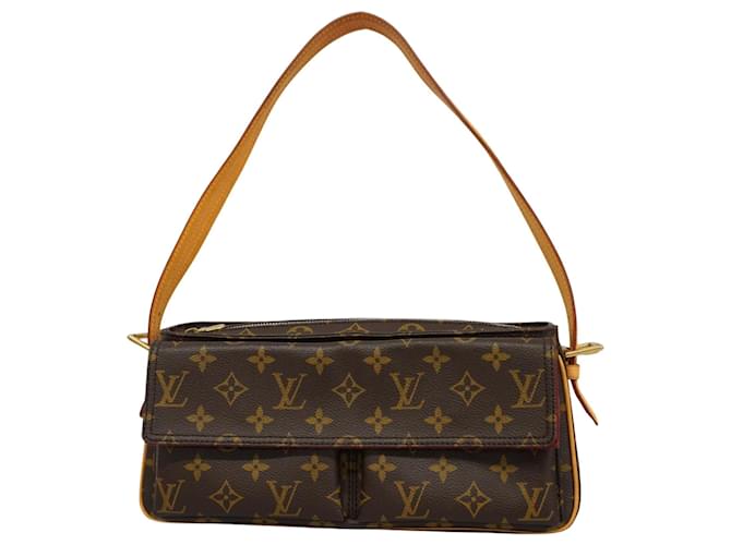 Louis Vuitton Viva Cité Marrom Lona  ref.1400621