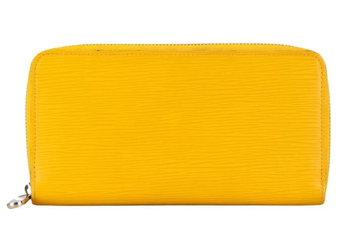 Louis Vuitton Portefeuille zippy Yellow Leather  ref.1400679