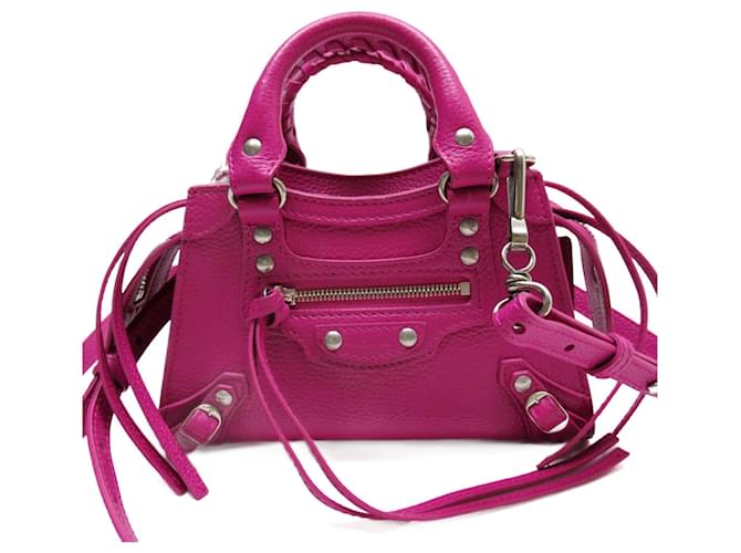 ciudad balenciaga nano Rosa Cuero  ref.1400682