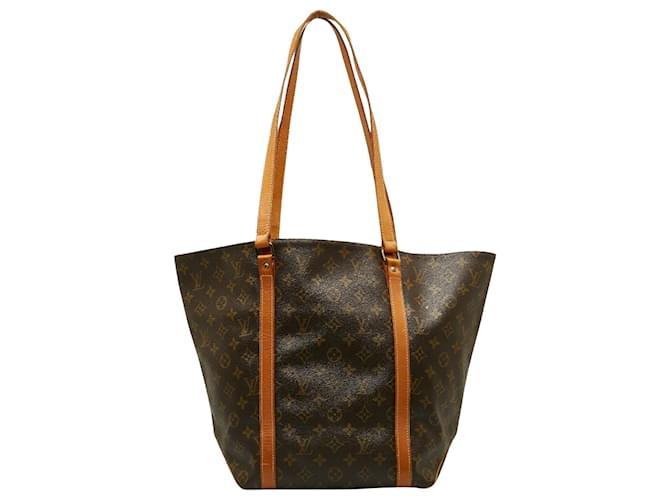 Louis Vuitton Sac Shopping Brown Cloth  ref.1400696