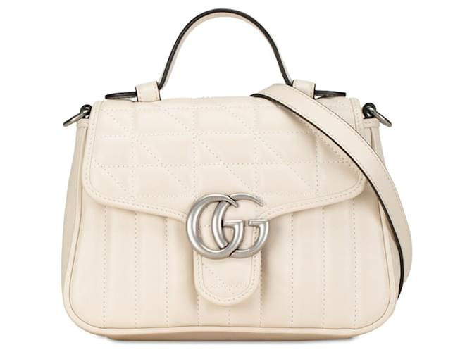 Gucci GG Marmont Beige Leather  ref.1400814