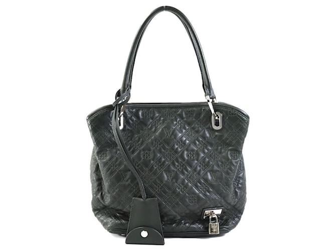 Louis Vuitton Antia Lilia Preto Couro  ref.1400864