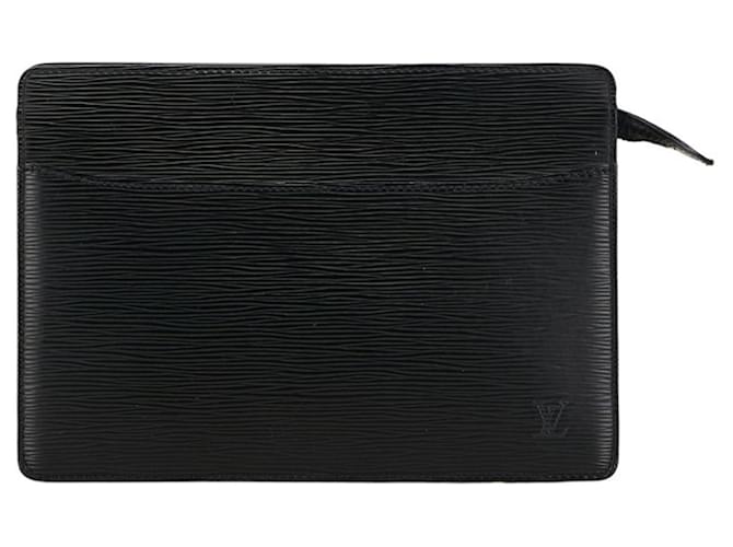 Louis Vuitton Pochette Homme Cuir Noir  ref.1401067