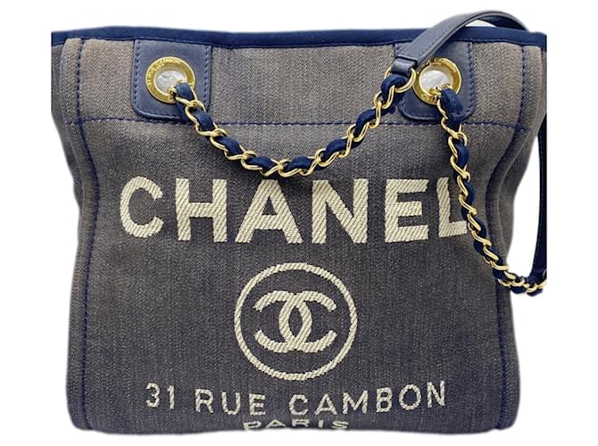 Chanel Deauville Azul marinho John  ref.1401070