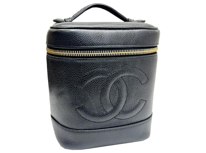 Chanel Vanity Black Leather  ref.1401072