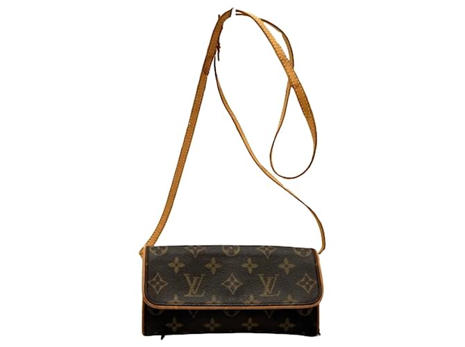 Ellipse Louis Vuitton Pochette twin Brown Cloth  ref.1401098