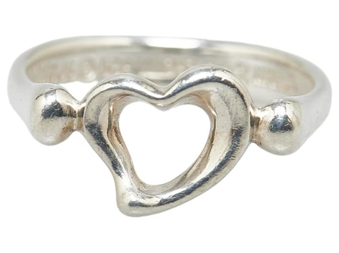 Tiffany & Co Open Heart Silvery Silver  ref.1401105