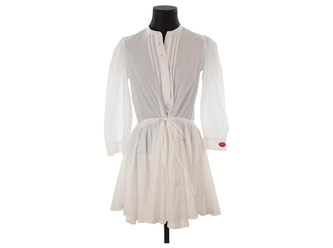 Zadig & Voltaire Robe en coton Blanc  ref.1401122