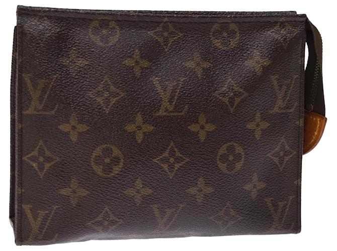 Louis Vuitton Monogram Poche Toilette 19 Pouch M47544 LV Auth am6268 Cloth  ref.1401188