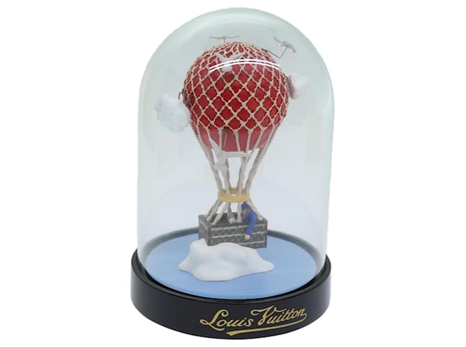 LOUIS VUITTON Snow Globe Balloon VIP Only Clear Red LV Auth 75262 Glass  ref.1401190