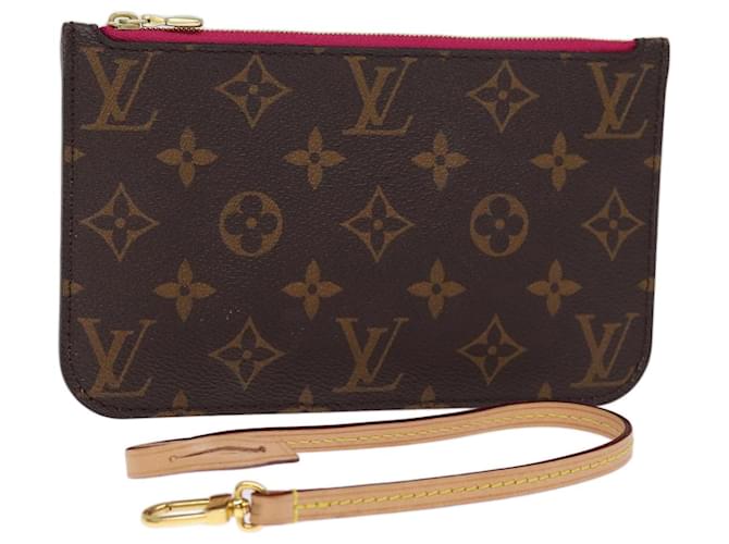 Louis Vuitton Neverfull Pouche Monogram Brown hotsell Clutch