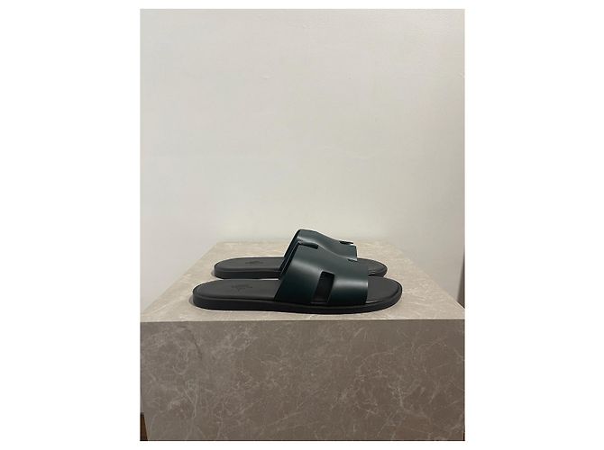 Hermès HERMES  Sandals T.eu 42.5 leather Green