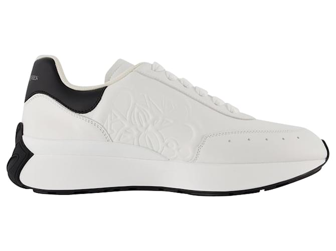 Oversized Sneakers - Alexander Mcqueen - White/Black - Leather  ref.1401410