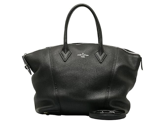 Louis Vuitton Parnasséa Lockit PM Leather Handbag M50028 in Very Good Condition Black  ref.1401430