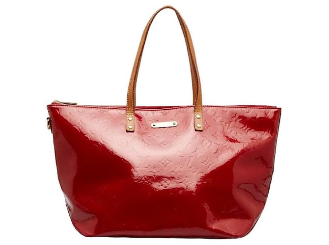 Bolso de mano de cuero patentado Louis Vuitton Bellevue GM M93587 en buen estado Roja  ref.1401432