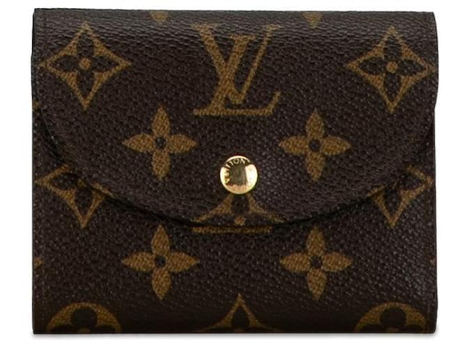 Louis Vuitton Monogramm Kompaktgeldbörse M60253 Braun PVC in Großartigem Zustand Leinwand  ref.1401433