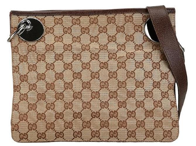 Borsa a spalla in tela GG Gucci 120841 in ottime condizioni Marrone  ref.1401450