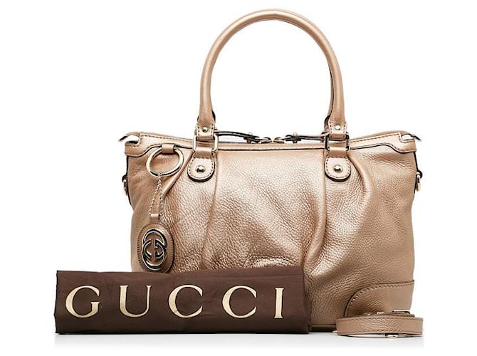 Gucci Leather Sukey Handbag  Leather Handbag 247902 in good condition  ref.1401519