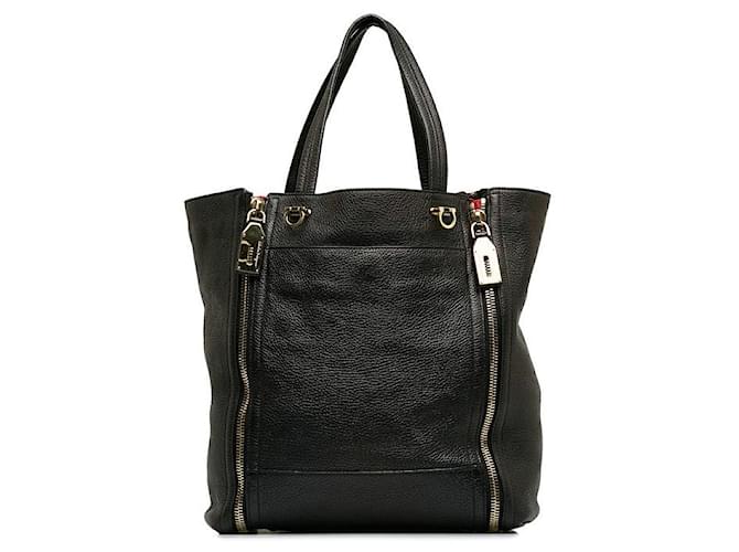 Salvatore Ferragamo Gancini Leder Tote Bag EE 21 E084