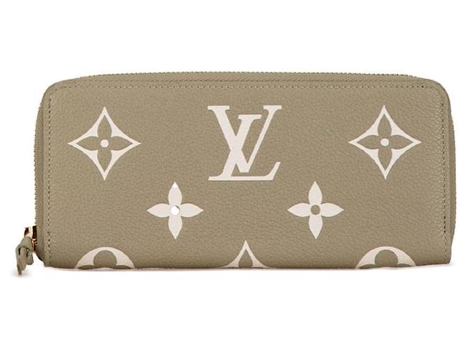 Louis Vuitton Bicolor Monogram Empreinte Clemence Langbörse M82478 in gutem Zustand Braun Leder  ref.1401564